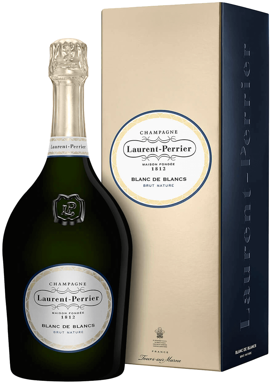 Champagne Laurent-Perrier Blanc de Blancs Brut Nature Magnum Etui - Diplomacy Lounge